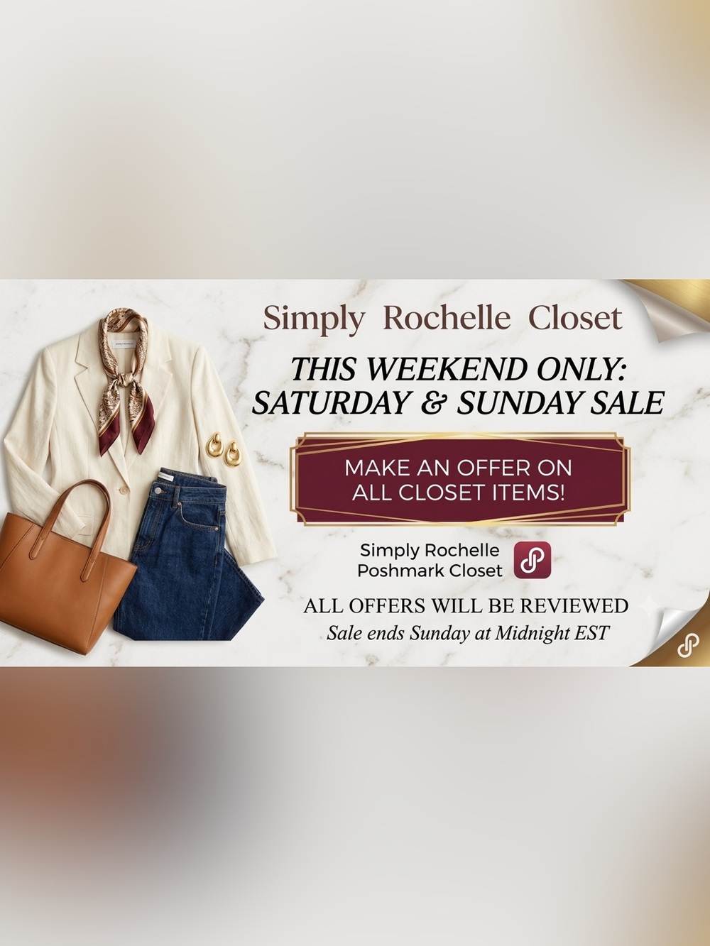 Last day for the weekend sale for my closet